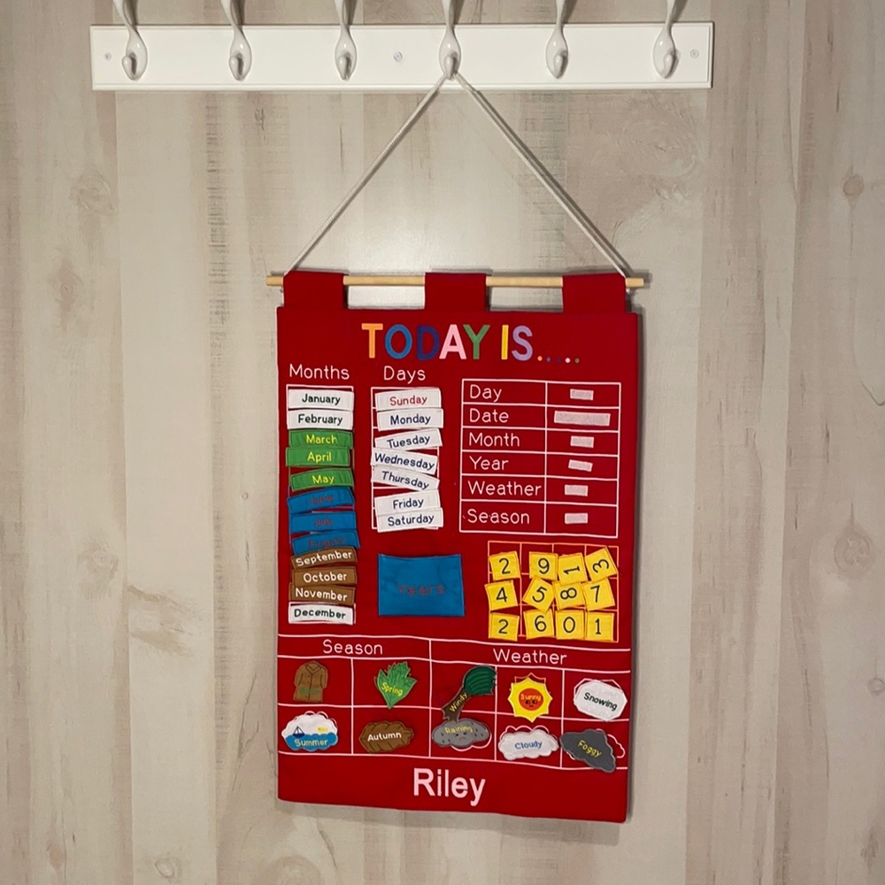 RILEY - Today Is Childrens Educational Wall Calendar